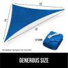 imageGORILLA GRIP Heavy Duty Sun Shade UV Protection Fade Tear and Rust Resistant Rectangle Sunshade Canopy Curved Edges Blocks Sunlight Breathable Sail Outdoor Patio Lawn Garden 10x13 FT SandBlue