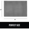 imageGORILLA GRIP Honeycomb Cat Litter Box Mat Two Layer Trapping Waste Mats Soft On Paws Litter Box Supplies and Essentials for Indoor Cats Traps Excess Water Resistant for Floors 30x24 GrayGray