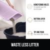 imageGORILLA GRIP Honeycomb Cat Litter Box Mat Two Layer Trapping Waste Mats Soft On Paws Litter Box Supplies and Essentials for Indoor Cats Traps Excess Water Resistant for Floors 30x24 GrayPurple