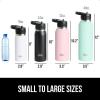 imageGORILLA GRIP Insulated Stainless Steel Water Bottle with Straw 32 oz Leak Proof BPAFree Reusable Travel Bottles for Sports School Keep Drinks Cold Dent Resistant Tumbler Dishwasher Safe NavyNavy