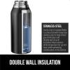 imageGORILLA GRIP Insulated Stainless Steel Water Bottle with Straw 32 oz Leak Proof BPAFree Reusable Travel Bottles for Sports School Keep Drinks Cold Dent Resistant Tumbler Dishwasher Safe NavyBlack