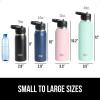 imageGORILLA GRIP Insulated Stainless Steel Water Bottle with Straw 32 oz Leak Proof BPAFree Reusable Travel Bottles for Sports School Keep Drinks Cold Dent Resistant Tumbler Dishwasher Safe NavyWhite