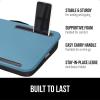 imageGORILLA GRIP Laptop Lap Desk with Phone Holder Pillow Cushion Desks Fit Laptops up to 156quot Tray Ledge Keep Computers in Place Portable Travel Workstation Essentials for Home Light Wood ColorSky Blue