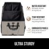 imageGORILLA GRIP Large Capacity Sturdy Trunk Storage Organizer Slip and Water Resistant Collapsible Organization Container for Car Sedan or SUV Multi Compartment Box Vehicle Accessories BlackBeige