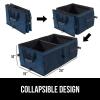 imageGORILLA GRIP Large Capacity Sturdy Trunk Storage Organizer Slip and Water Resistant Collapsible Organization Container for Car Sedan or SUV Multi Compartment Box Vehicle Accessories BlackBlue