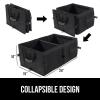 imageGORILLA GRIP Large Capacity Sturdy Trunk Storage Organizer Slip and Water Resistant Collapsible Organization Container for Car Sedan or SUV Multi Compartment Box Vehicle Accessories BlackBlack