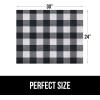 imageGORILLA GRIP LeakGuard NonAdhesive Under Sink Mat for Kitchen Cabinet Waterproof Quick Dry Shelf Liner Durable Absorbent Felt Mats for Bathroom Sinks Cabinets Dresser Easy to Trim 24x30 CharcoalBuffalo Checkered Black White
