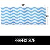 imageGORILLA GRIP LeakGuard NonAdhesive Under Sink Mat for Kitchen Cabinet Waterproof Quick Dry Shelf Liner Durable Absorbent Felt Mats for Bathroom Sinks Cabinets Dresser Easy to Trim 24x30 CharcoalWaves Sky BlueWhite