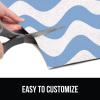 imageGORILLA GRIP LeakGuard NonAdhesive Under Sink Mat for Kitchen Cabinet Waterproof Quick Dry Shelf Liner Durable Absorbent Felt Mats for Bathroom Sinks Cabinets Dresser Easy to Trim 24x30 CharcoalWaves Sky BlueWhite