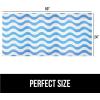 imageGORILLA GRIP LeakGuard NonAdhesive Under Sink Mat for Kitchen Cabinet Waterproof Quick Dry Shelf Liner Durable Absorbent Felt Mats for Bathroom Sinks Cabinets Dresser Easy to Trim 24x30 CharcoalWaves Sky BlueWhite