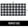 imageGORILLA GRIP LeakGuard NonAdhesive Under Sink Mat for Kitchen Cabinet Waterproof Quick Dry Shelf Liner Durable Absorbent Felt Mats for Bathroom Sinks Cabinets Dresser Easy to Trim 24x30 CharcoalBuffalo Checkered Black White