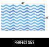 imageGORILLA GRIP LeakGuard NonAdhesive Under Sink Mat for Kitchen Cabinet Waterproof Quick Dry Shelf Liner Durable Absorbent Felt Mats for Bathroom Sinks Cabinets Dresser Easy to Trim 24x30 CharcoalWaves Sky BlueWhite