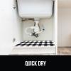 imageGORILLA GRIP LeakGuard NonAdhesive Under Sink Mat for Kitchen Cabinet Waterproof Quick Dry Shelf Liner Durable Absorbent Felt Mats for Bathroom Sinks Cabinets Dresser Easy to Trim 24x30 CharcoalBuffalo Checkered Black White