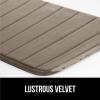imageGORILLA GRIP Memory Foam Bath Mat Soft Absorbent US Designed Bathroom Rug Gripping Dots Machine Washable Bathmat Cushioned Floor Mats Shower Sink Rugs Room Dcor Accessories 24x17 Graphite GrayStriped Taupe