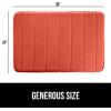 imageGORILLA GRIP Memory Foam Bath Mat Soft Absorbent US Designed Bathroom Rug Gripping Dots Machine Washable Bathmat Cushioned Floor Mats Shower Sink Rugs Room Dcor Accessories 24x17 Graphite GrayStriped Coral
