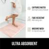 imageGORILLA GRIP Memory Foam Bath Mat Soft Absorbent US Designed Bathroom Rug Gripping Dots Machine Washable Bathmat Cushioned Floor Mats Shower Sink Rugs Room Dcor Accessories 24x17 Graphite GrayStriped Pink
