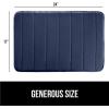 imageGORILLA GRIP Memory Foam Bath Mat Soft Absorbent US Designed Bathroom Rug Gripping Dots Machine Washable Bathmat Cushioned Floor Mats Shower Sink Rugs Room Dcor Accessories 24x17 Graphite GrayStriped Navy