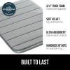 imageGORILLA GRIP Memory Foam Bath Mat Soft Absorbent US Designed Bathroom Rug Gripping Dots Machine Washable Bathmat Cushioned Floor Mats Shower Sink Rugs Room Dcor Accessories 24x17 Graphite GrayStriped Graphite Gray