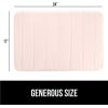imageGORILLA GRIP Memory Foam Bath Mat Soft Absorbent US Designed Bathroom Rug Gripping Dots Machine Washable Bathmat Cushioned Floor Mats Shower Sink Rugs Room Dcor Accessories 24x17 Graphite GrayStriped Pink