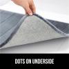 imageGORILLA GRIP Memory Foam Bath Mat Soft Absorbent US Designed Bathroom Rug Gripping Dots Machine Washable Bathmat Cushioned Floor Mats Shower Sink Rugs Room Dcor Accessories 24x17 Graphite GrayStriped Graphite Gray