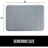imageGORILLA GRIP Memory Foam Bath Mat Soft Absorbent US Designed Bathroom Rug Gripping Dots Machine Washable Bathmat Cushioned Floor Mats Shower Sink Rugs Room Dcor Accessories 24x17 Graphite GrayStriped Graphite Gray