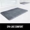 imageGORILLA GRIP Memory Foam Bath Mat Soft Absorbent US Designed Bathroom Rug Gripping Dots Machine Washable Bathmat Cushioned Floor Mats Shower Sink Rugs Room Dcor Accessories 24x17 Graphite GrayStriped Graphite Gray