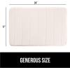 imageGORILLA GRIP Memory Foam Bath Mat Soft Absorbent US Designed Bathroom Rug Gripping Dots Machine Washable Bathmat Cushioned Floor Mats Shower Sink Rugs Room Dcor Accessories 24x17 Graphite GrayStriped Cream