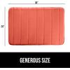 imageGORILLA GRIP Memory Foam Bath Mat Soft Absorbent US Designed Bathroom Rug Gripping Dots Machine Washable Bathmat Cushioned Floor Mats Shower Sink Rugs Room Dcor Accessories 24x17 Graphite GrayStriped Coral