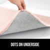 imageGORILLA GRIP Memory Foam Bath Mat Soft Absorbent US Designed Bathroom Rug Gripping Dots Machine Washable Bathmat Cushioned Floor Mats Shower Sink Rugs Room Dcor Accessories 24x17 Graphite GrayStriped Pink