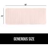 imageGORILLA GRIP Memory Foam Bath Mat Soft Absorbent US Designed Bathroom Rug Gripping Dots Machine Washable Bathmat Cushioned Floor Mats Shower Sink Rugs Room Dcor Accessories 24x17 Graphite GrayStriped Pink