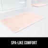 imageGORILLA GRIP Memory Foam Bath Mat Soft Absorbent US Designed Bathroom Rug Gripping Dots Machine Washable Bathmat Cushioned Floor Mats Shower Sink Rugs Room Dcor Accessories 24x17 Graphite GrayStriped Pink