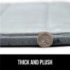 imageGORILLA GRIP Memory Foam Bath Mat Soft Absorbent US Designed Bathroom Rug Gripping Dots Machine Washable Bathmat Cushioned Floor Mats Shower Sink Rugs Room Dcor Accessories 24x17 Graphite GrayStriped Graphite Gray