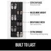 imageGORILLA GRIP Over the Door Shoe Organizer 24 Large Breathable Mesh Pockets Space Saving Hanging Storage Holder Closet Rack Hanger Holds Up to 40 lbs Hangs on Closets for Shoes Accessories LinenBlack