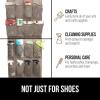 imageGORILLA GRIP Over the Door Shoe Organizer 24 Large Breathable Mesh Pockets Space Saving Hanging Storage Holder Closet Rack Hanger Holds Up to 40 lbs Hangs on Closets for Shoes Accessories LinenBeige