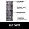 imageGORILLA GRIP Over the Door Shoe Organizer 24 Large Breathable Mesh Pockets Space Saving Hanging Storage Holder Closet Rack Hanger Holds Up to 40 lbs Hangs on Closets for Shoes Accessories LinenGray