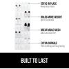imageGORILLA GRIP Over the Door Shoe Organizer 24 Large Breathable Mesh Pockets Space Saving Hanging Storage Holder Closet Rack Hanger Holds Up to 40 lbs Hangs on Closets for Shoes Accessories LinenWhite