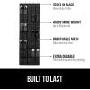 imageGORILLA GRIP Over the Door Shoe Organizer 24 Large Breathable Mesh Pockets Space Saving Hanging Storage Holder Closet Rack Hanger Holds Up to 40 lbs Hangs on Closets for Shoes Accessories LinenBlack