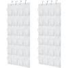 imageGORILLA GRIP Over the Door Shoe Organizer 24 Large Breathable Mesh Pockets Space Saving Hanging Storage Holder Closet Rack Hanger Holds Up to 40 lbs Hangs on Closets for Shoes Accessories LinenWhite