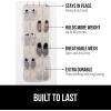 imageGORILLA GRIP Over the Door Shoe Organizer 24 Large Breathable Mesh Pockets Space Saving Hanging Storage Holder Closet Rack Hanger Holds Up to 40 lbs Hangs on Closets for Shoes Accessories LinenLinen