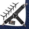 imageGORILLA GRIP Patent Pending Bed Sheet Holders Adjustable Elastic Fasteners with Metal Clips Keep in Place Fitted Bedding Straps Firm Tight Suspenders for Mattress US Designed 4 Pack WhiteBlack