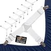 imageGORILLA GRIP Patent Pending Bed Sheet Holders Adjustable Elastic Fasteners with Metal Clips Keep in Place Fitted Bedding Straps Firm Tight Suspenders for Mattress US Designed 4 Pack WhiteWhite
