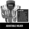 imageGORILLA GRIP Patent Pending Car Cup Holder Expander Keeps Large Drink Cups Secure Expands Fits Yeti HydroFlask Stanley 18 to 48oz Large Water Bottles Coffee Mug Adjustable Arms Insert GrayGray