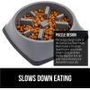 imageGORILLA GRIP Patent Pending Slow Feeder Dog Bowls Interactive Puzzle Toy for Dogs and Cats Food Training Keeps Pets Busy and Prevents Puppy Overeating All Breeds 100 BPA Free 1 Cup GrayGray