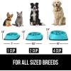 imageGORILLA GRIP Patent Pending Slow Feeder Dog Bowls Interactive Puzzle Toy for Dogs and Cats Food Training Keeps Pets Busy and Prevents Puppy Overeating All Breeds 100 BPA Free 1 Cup GrayTurquoise