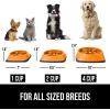 imageGORILLA GRIP Patent Pending Slow Feeder Dog Bowls Interactive Puzzle Toy for Dogs and Cats Food Training Keeps Pets Busy and Prevents Puppy Overeating All Breeds 100 BPA Free 1 Cup GrayOrange
