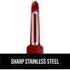 imageGORILLA GRIP Patented BPAFree Sharp Stainless Steel Swivel Vegetable Peeler Comfortable Handle Potato Peelers Smooth Peeling Peel Carrots Apple Includes Blade Cover Kitchen Tool BlackRed