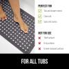 imageGORILLA GRIP Patented Bath Tub Shower Mat Machine Washable Bathtub Floor Liner Mats Suction Cups and Drain Holes to Keep Tubs Clean Soft on Feet Bathroom Essentials 35x16 Inch ClearCharcoal Opaque