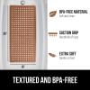 imageGORILLA GRIP Patented Bath Tub Shower Mat Machine Washable Bathtub Floor Liner Mats Suction Cups and Drain Holes to Keep Tubs Clean Soft on Feet Bathroom Essentials 35x16 Inch ClearBrown Translucent