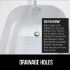 imageGORILLA GRIP Patented Bath Tub Shower Mat Machine Washable Bathtub Floor Liner Mats Suction Cups and Drain Holes to Keep Tubs Clean Soft on Feet Bathroom Essentials 35x16 Inch ClearClear