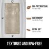 imageGORILLA GRIP Patented Bath Tub Shower Mat Machine Washable Bathtub Floor Liner Mats Suction Cups and Drain Holes to Keep Tubs Clean Soft on Feet Bathroom Essentials 35x16 Inch ClearBeige Opaque